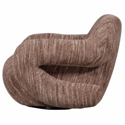 Discount WOOOD Folke fauteuil chenille oudroze melange Oud roze melange