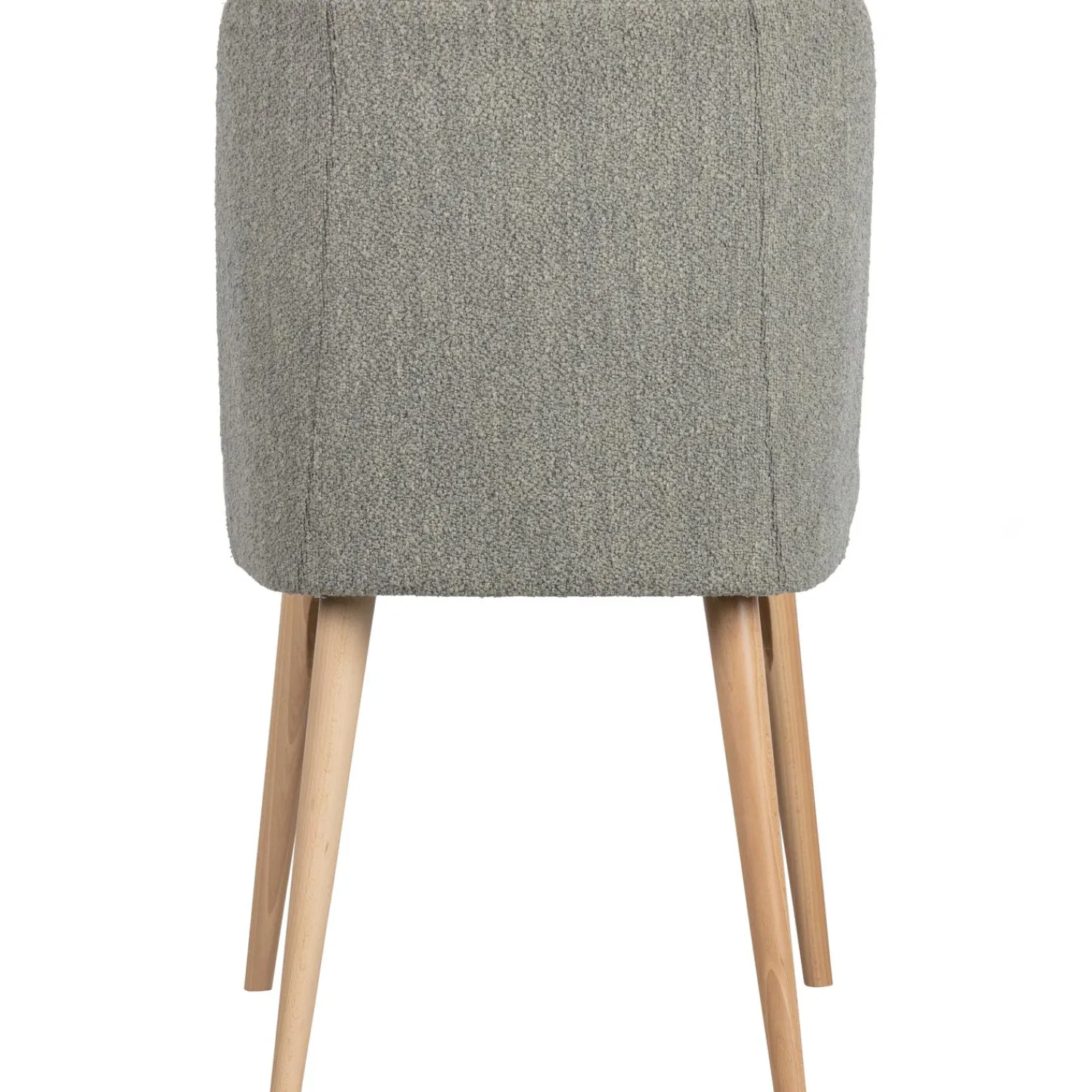 Hot WOOOD Force eetkamerstoel bouclé Grijs