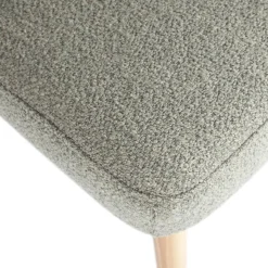 Hot WOOOD Force eetkamerstoel bouclé Grijs