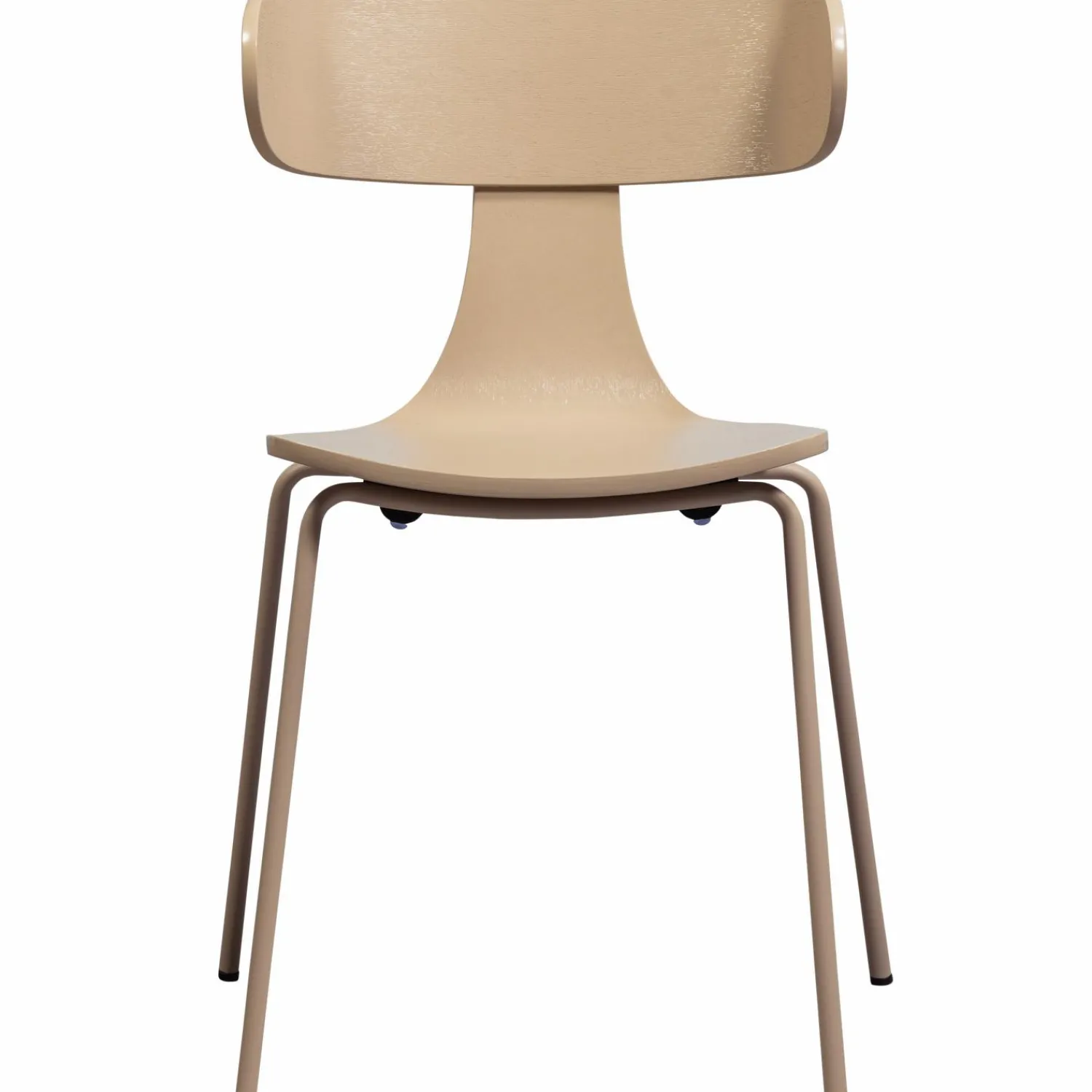 Outlet WOOOD Form houten stoel met metalen poot Zand