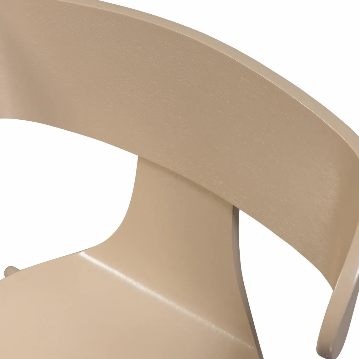 Outlet WOOOD Form houten stoel met metalen poot Zand