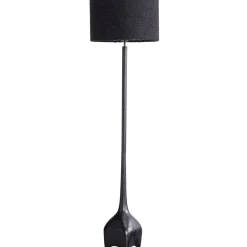 New WOOOD Foss lampenvoet aluminium antiek zwart/bruin