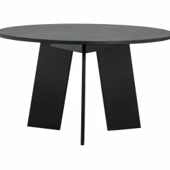 Best WOOOD Fries eettafel ø129 cm eiken blacknight