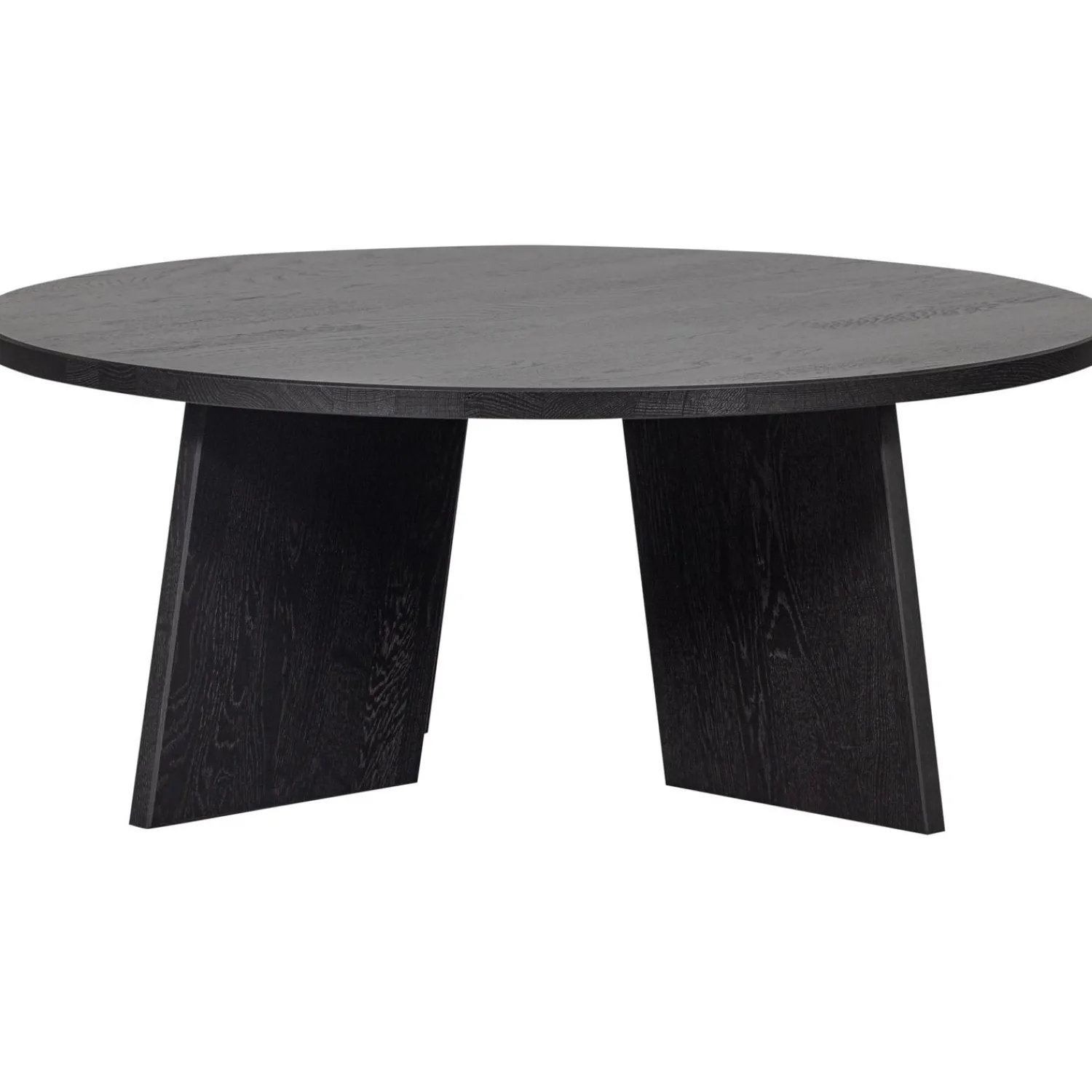 Outlet WOOOD Fries salontafel ø90 cm eiken blacknight