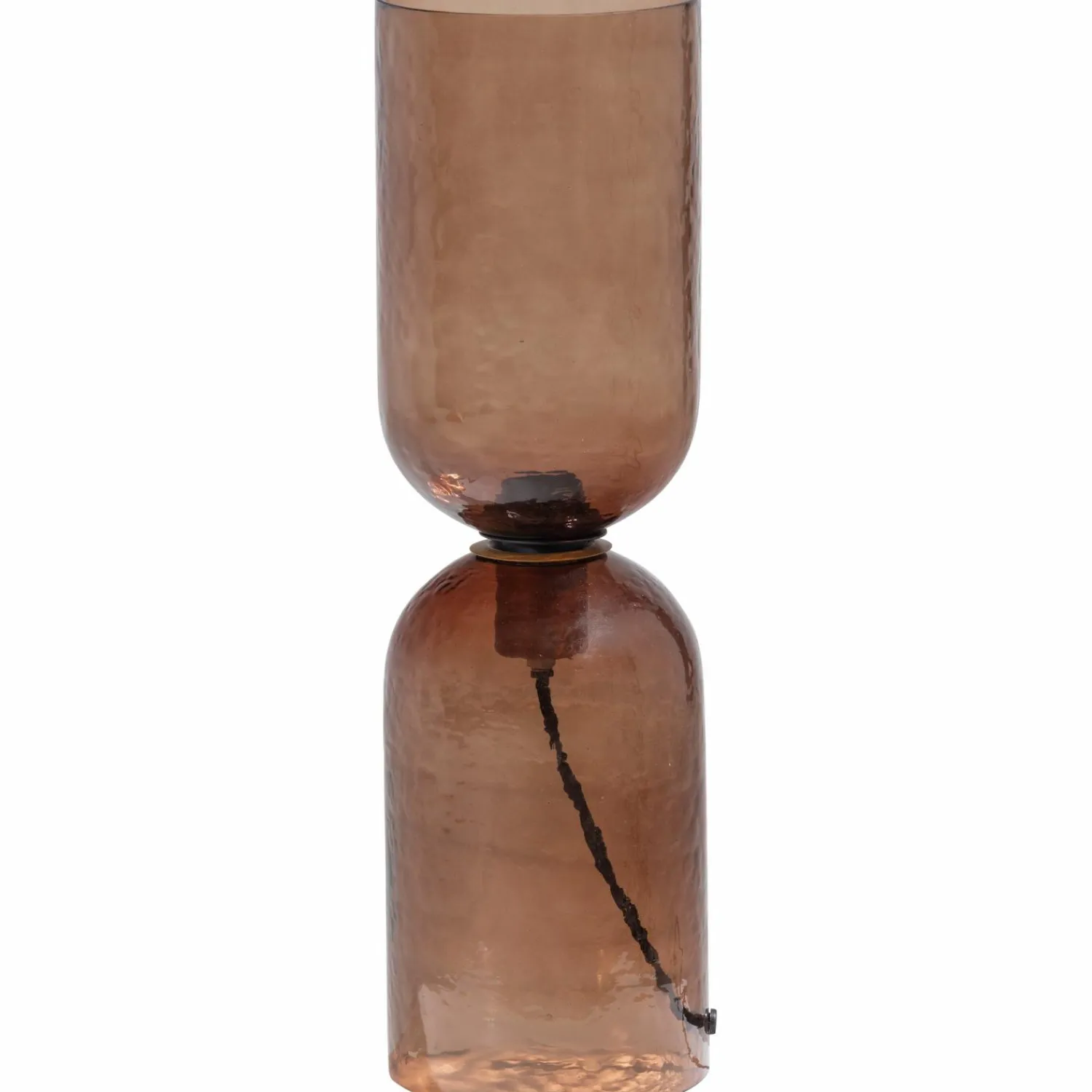 Outlet WOOOD Gigi tafellamp gehamerd glas 51 x Ø 15 cm