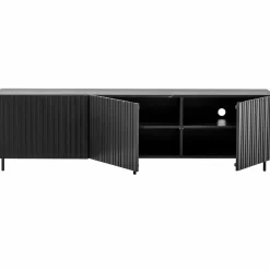 Discount WOOOD Grand Gravure tv meubel grenen zwart