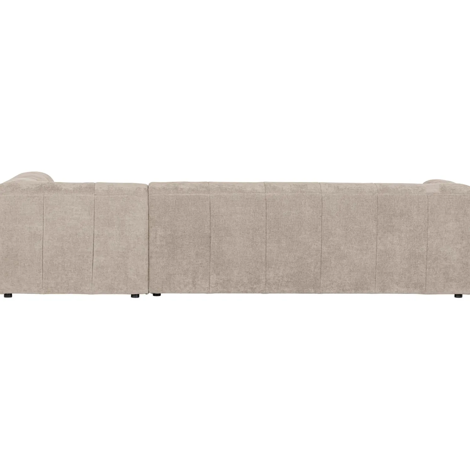 Clearance WOOOD Grid hoekbank rechts geweven stof Zand