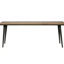 Hot WOOOD Guild tafel naturel met zwart onderstel 220x90 cm