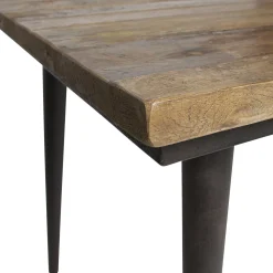 Hot WOOOD Guild tafel naturel met zwart onderstel 220x90 cm