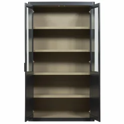 Outlet WOOOD Gunnar buffetkast grenen /mud Matzwart