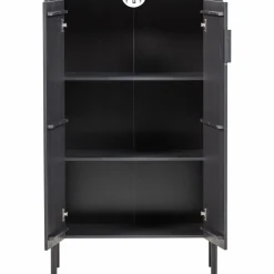 Sale WOOOD Gunnar 2-deurs kast grenen Matzwart