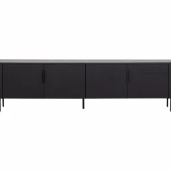 Online WOOOD Gunnar tv meubel 200 cm grenen Matzwart