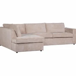 Outlet WOOOD Hajo hoekbank links chenille Zand