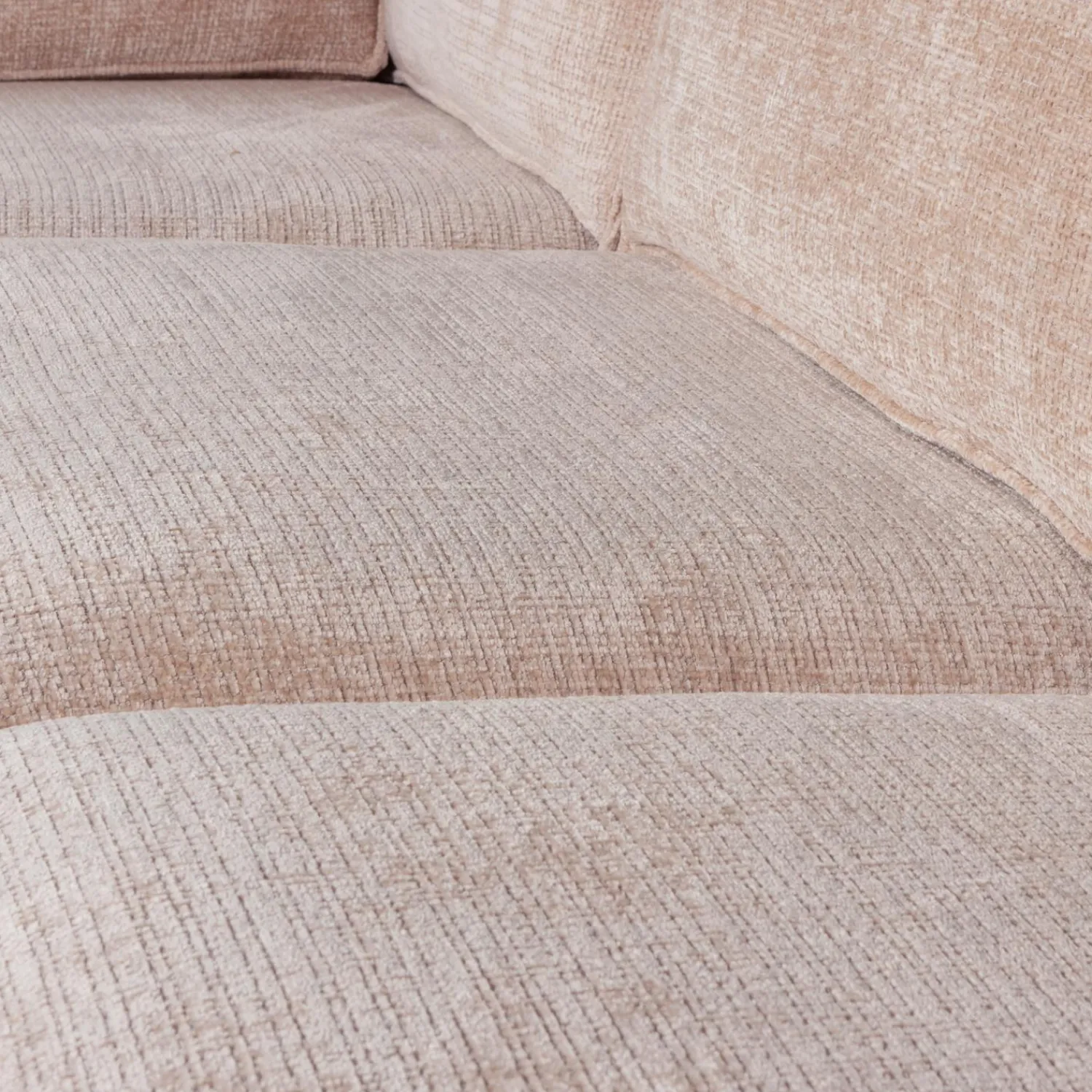 Outlet WOOOD Hajo hoekbank links chenille Zand