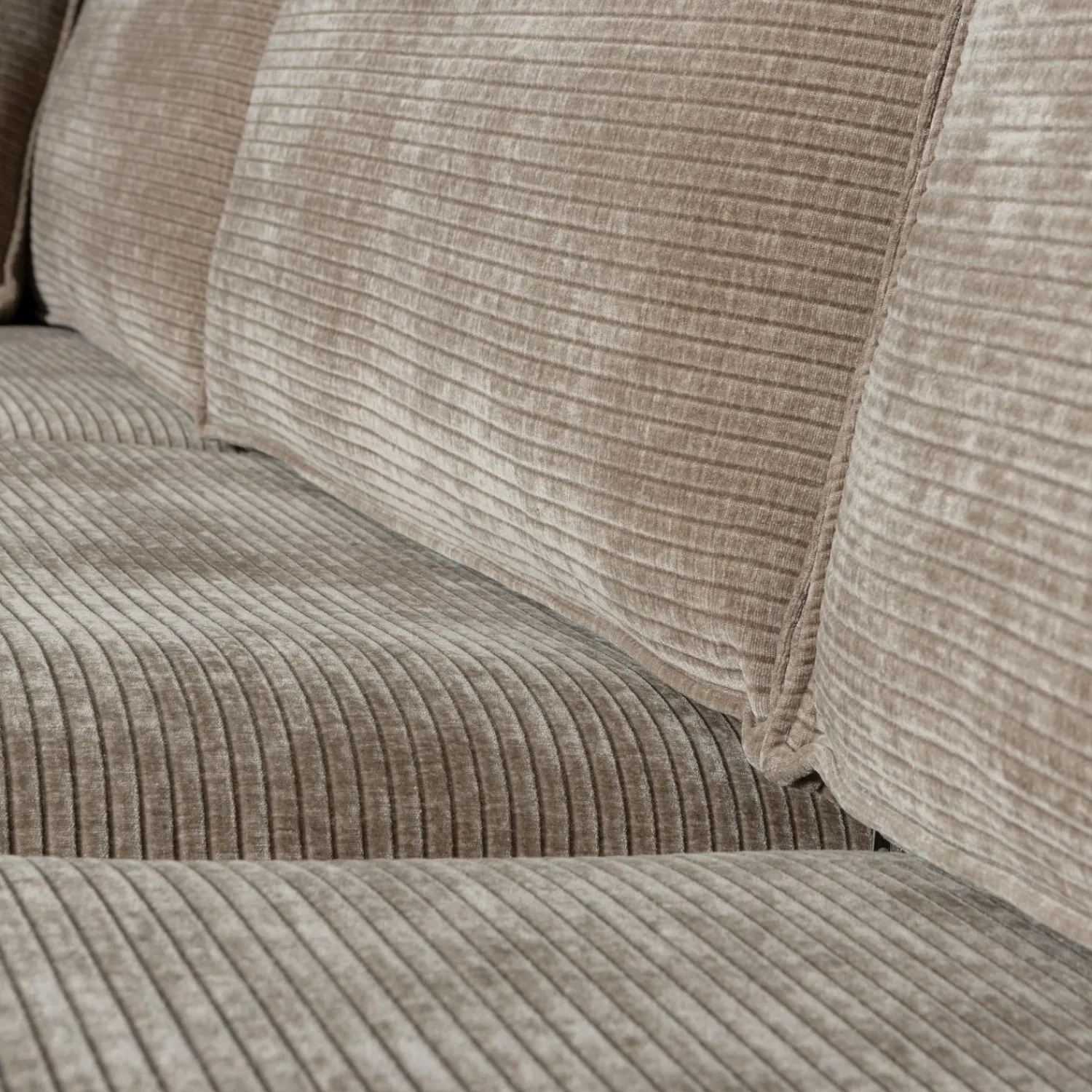 Online WOOOD Hajo hoekbank links ribstof clay Kleigrijs