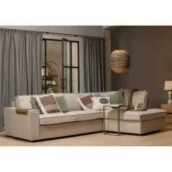 Best WOOOD Hajo hoekbank rechts bouclé naturel