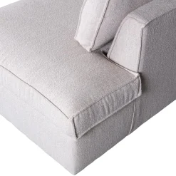 Best WOOOD Hajo hoekbank rechts bouclé naturel