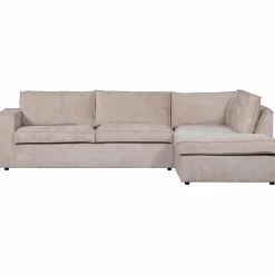 Outlet WOOOD Hajo hoekbank rechts chenille Zand