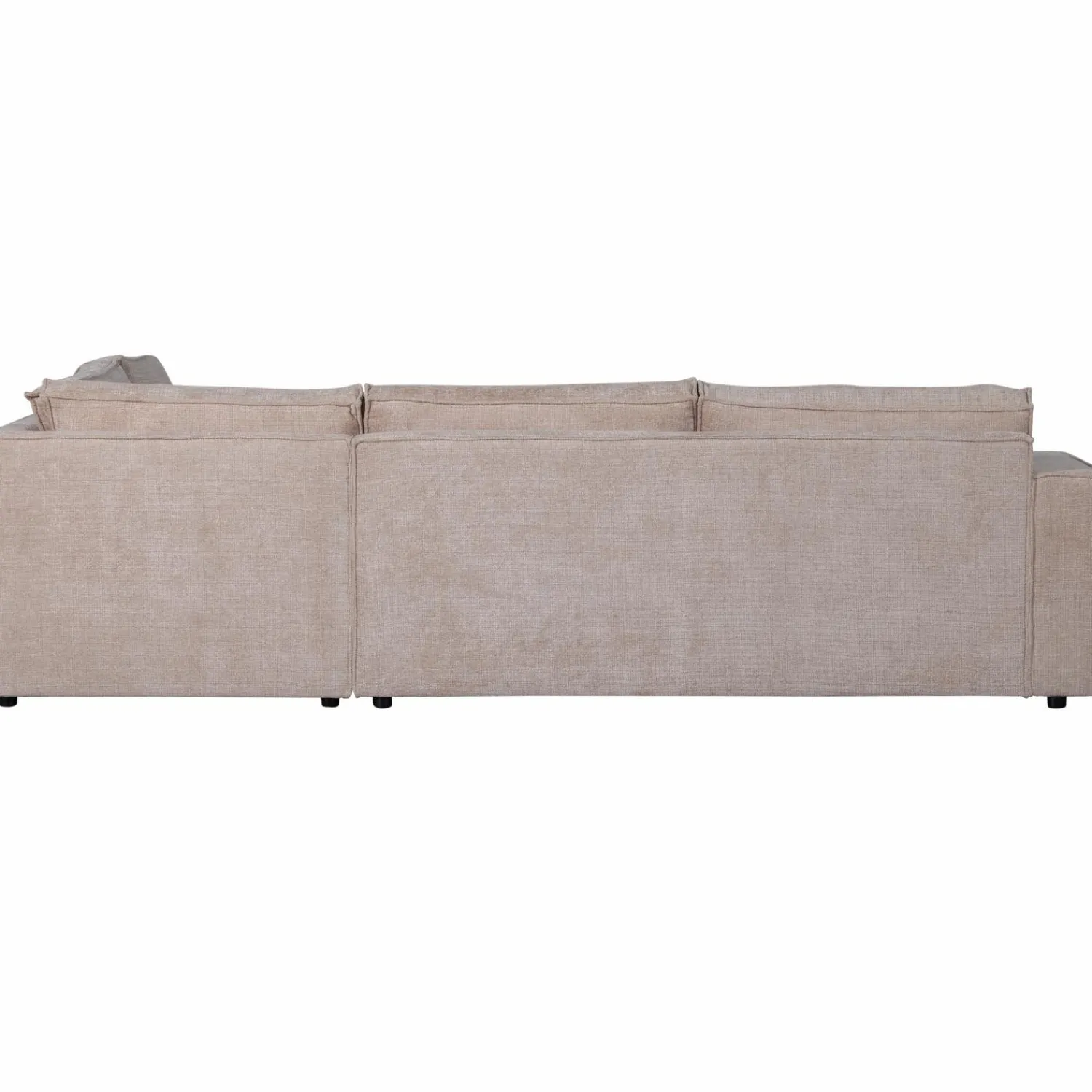 Outlet WOOOD Hajo hoekbank rechts chenille Zand