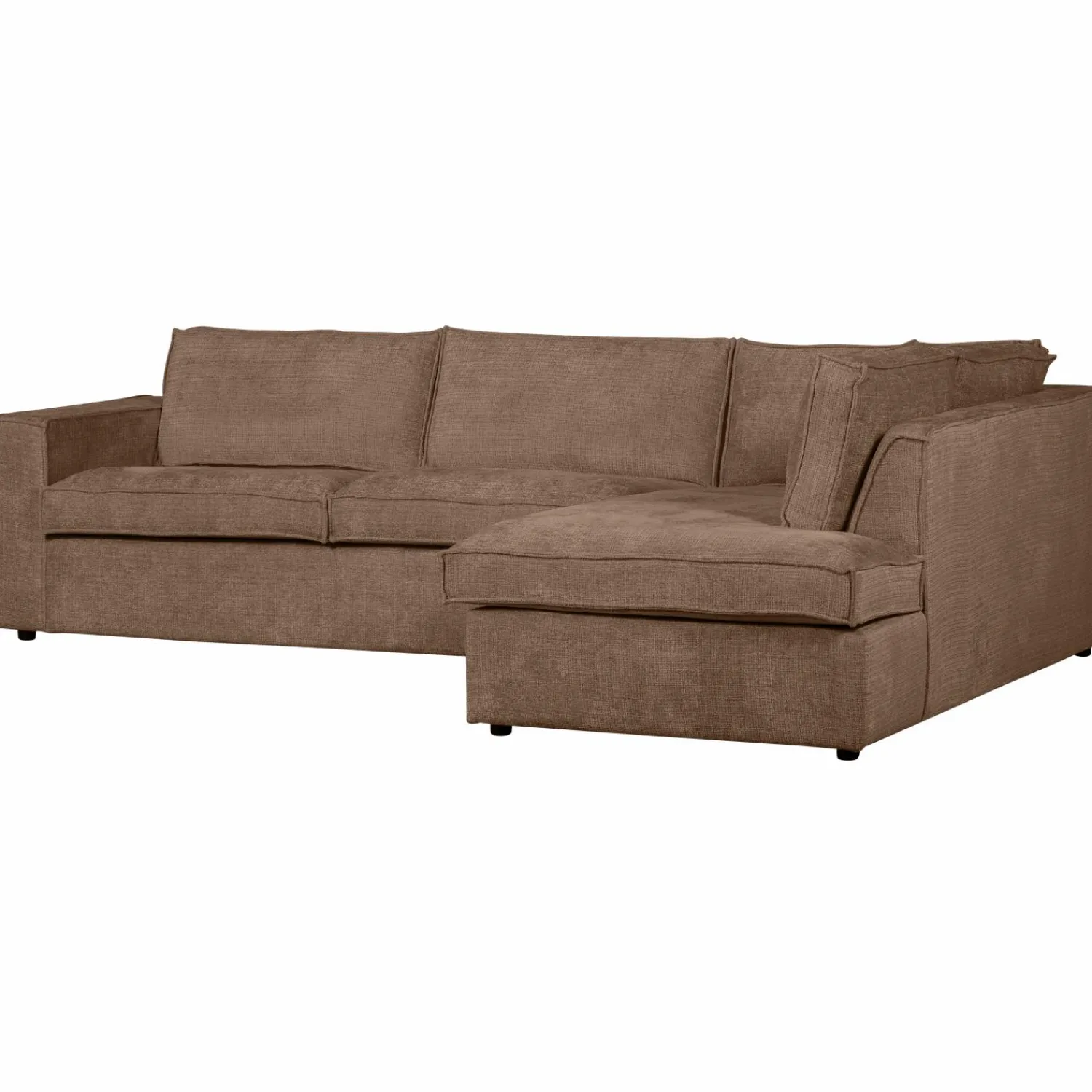 WOOOD Hajo hoekbank rechts chenille Mud