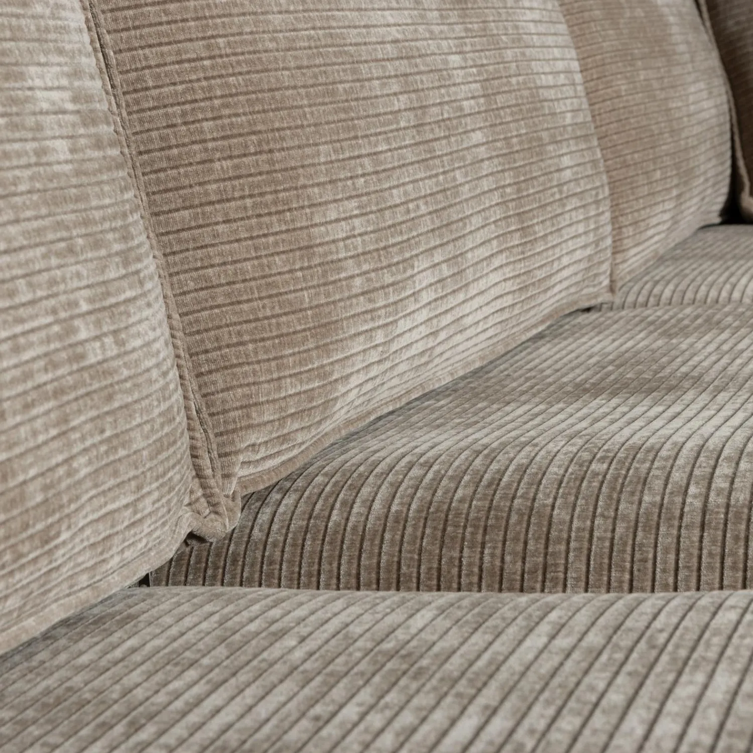 Sale WOOOD Hajo hoekbank rechts ribstof clay Kleigrijs