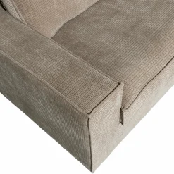 Sale WOOOD Hajo hoekbank rechts ribstof clay Kleigrijs