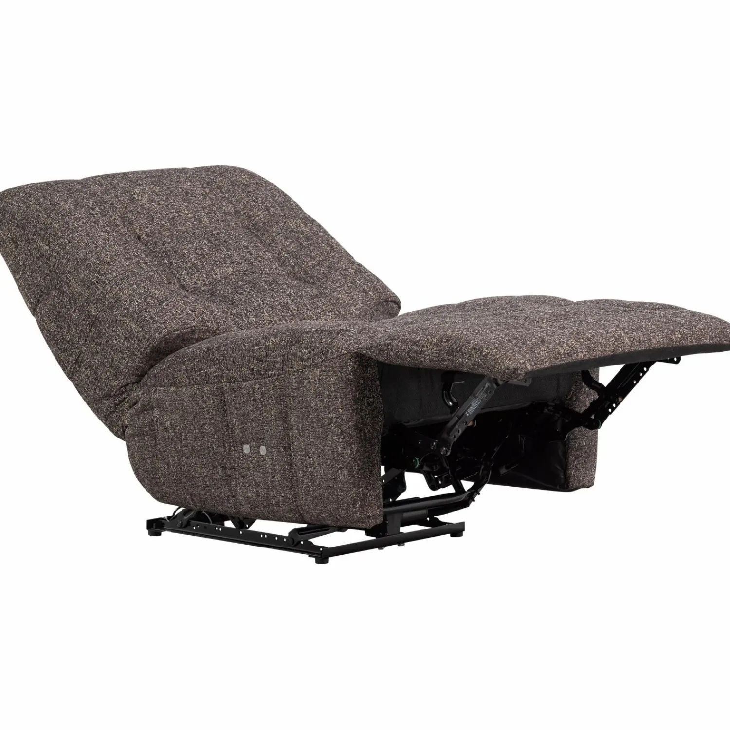 Online WOOOD Hein relaxfauteuil elektrisch antraciet/bruin melange Antraciet melange