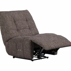 Online WOOOD Hein relaxfauteuil elektrisch antraciet/bruin melange Antraciet melange