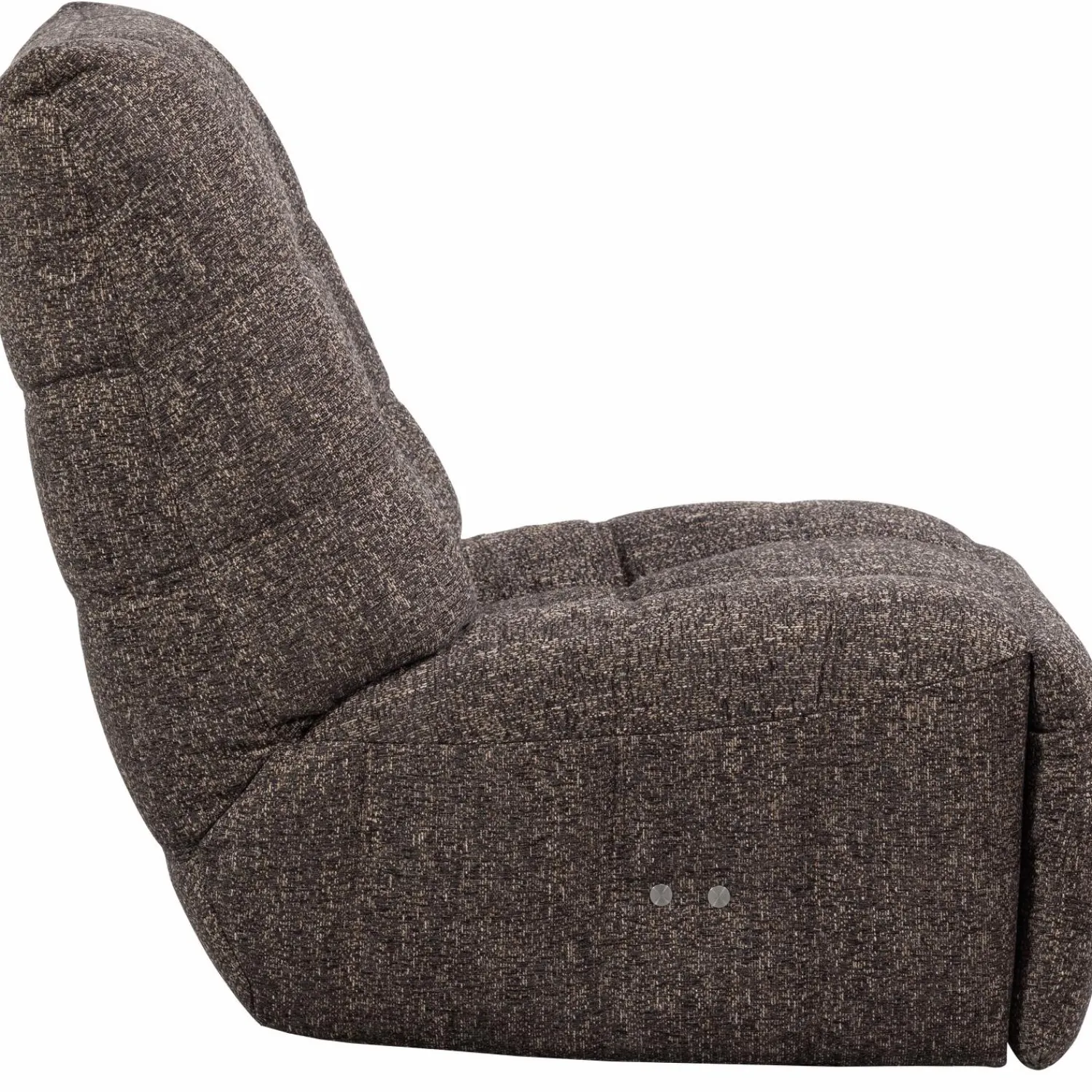 Online WOOOD Hein relaxfauteuil elektrisch antraciet/bruin melange Antraciet melange