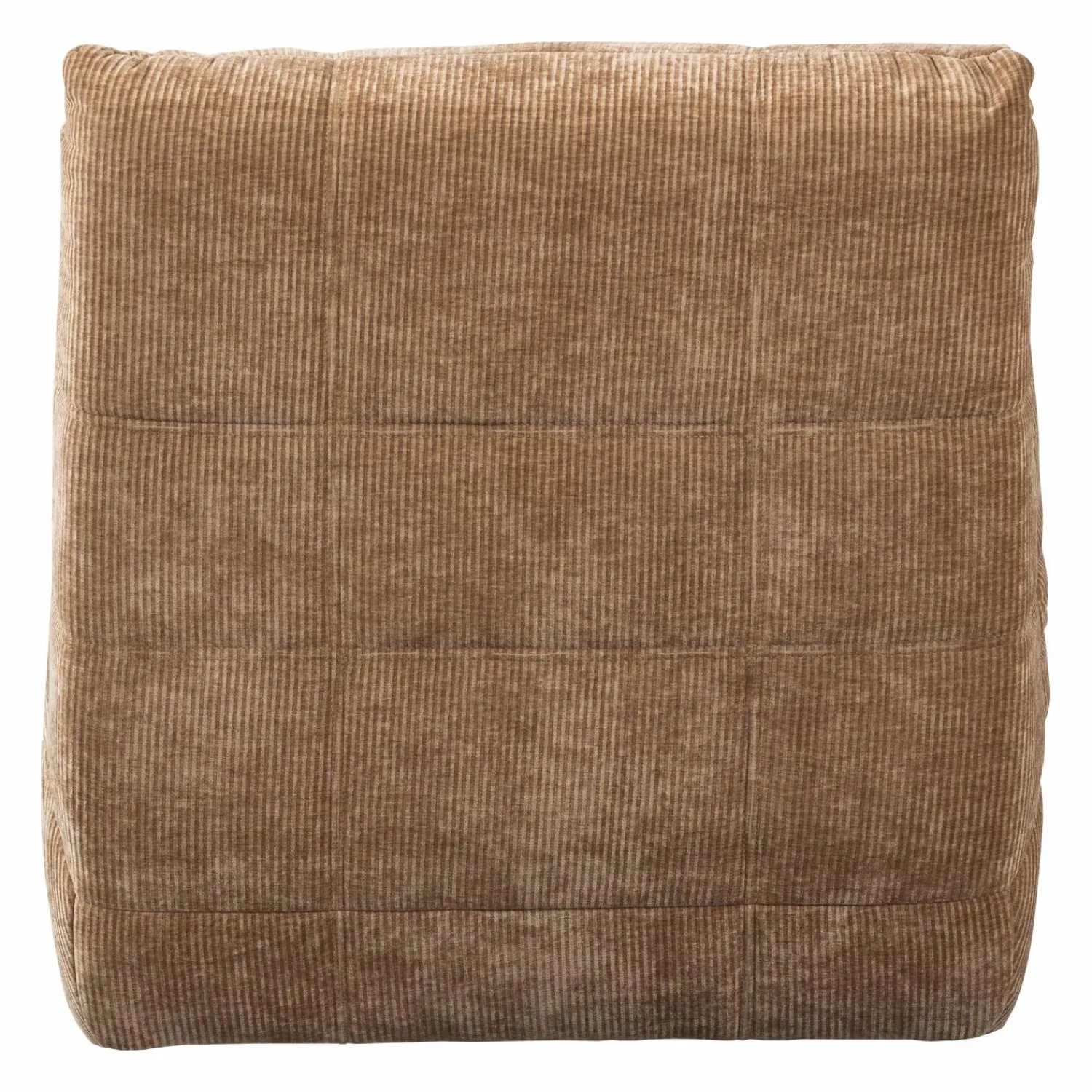 Hot WOOOD Hein relaxfauteuil elektrisch geweven rib Lichtbruin