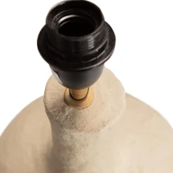 Online WOOOD Ios tafellampvoet papier mache naturel