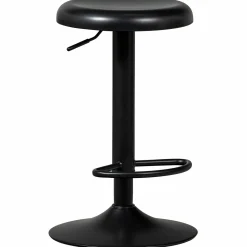 New WOOOD Isaac barkruk metaal Zwart