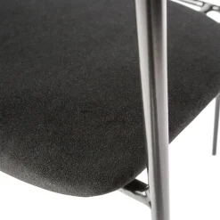 WOOOD Ivy eetkamerstoel velvet zwart