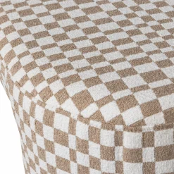 New WOOOD Jacob bankje ruit dessin Zand