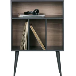 New WOOOD James kastje zwart/walnoot