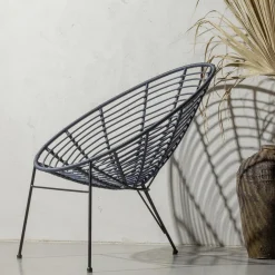 New WOOOD Jane loungestoel tuin inkt