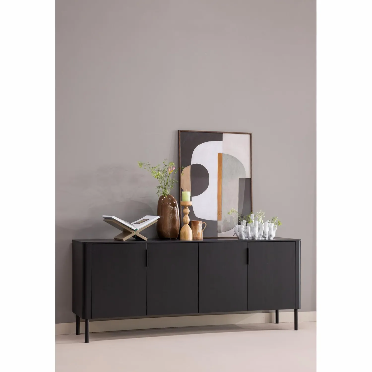 Best WOOOD Jet boekenstandaard grenen mud