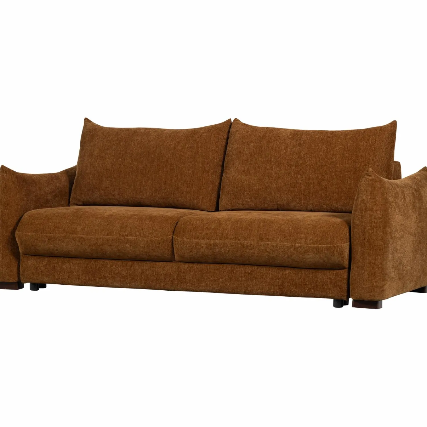 New WOOOD Jonne 3-zits slaapbank chenille Bruin