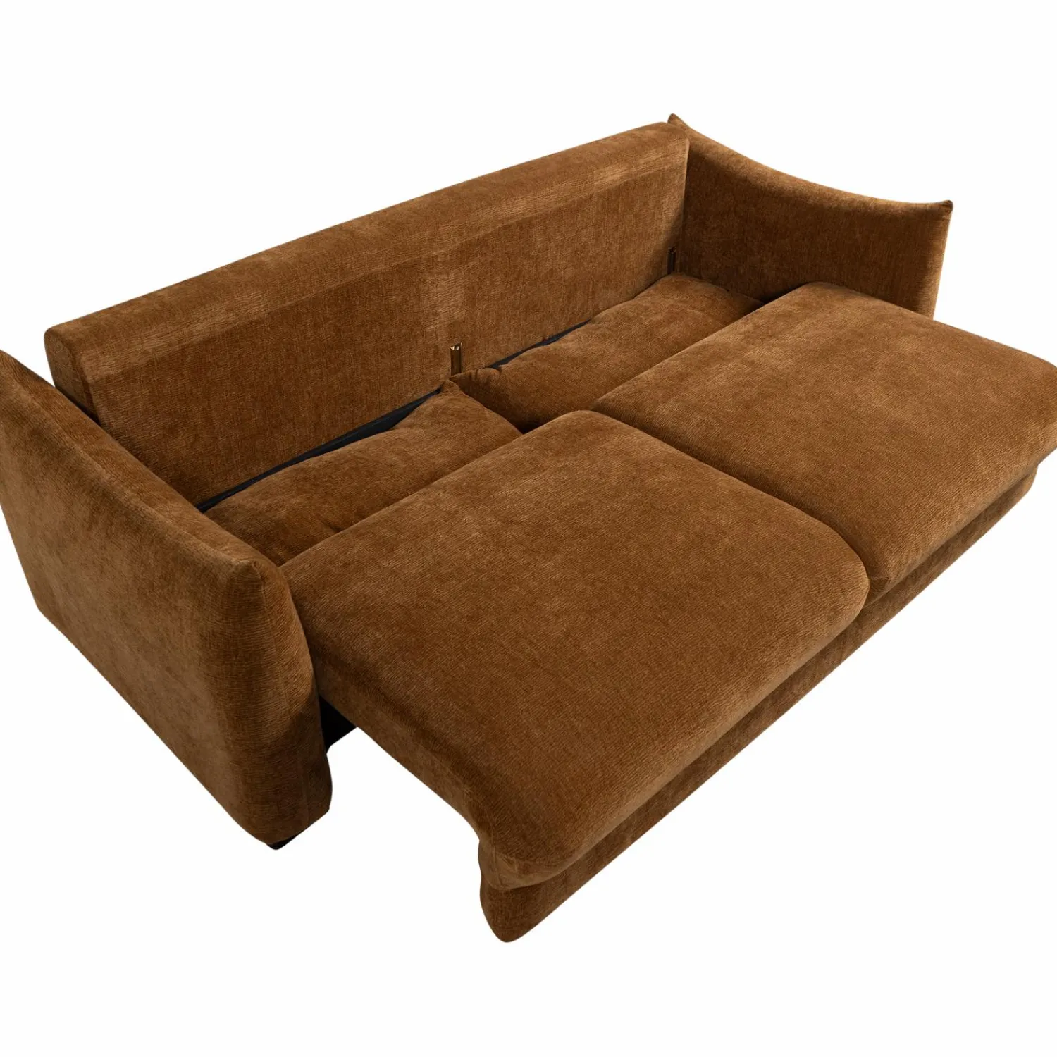 New WOOOD Jonne 3-zits slaapbank chenille Bruin