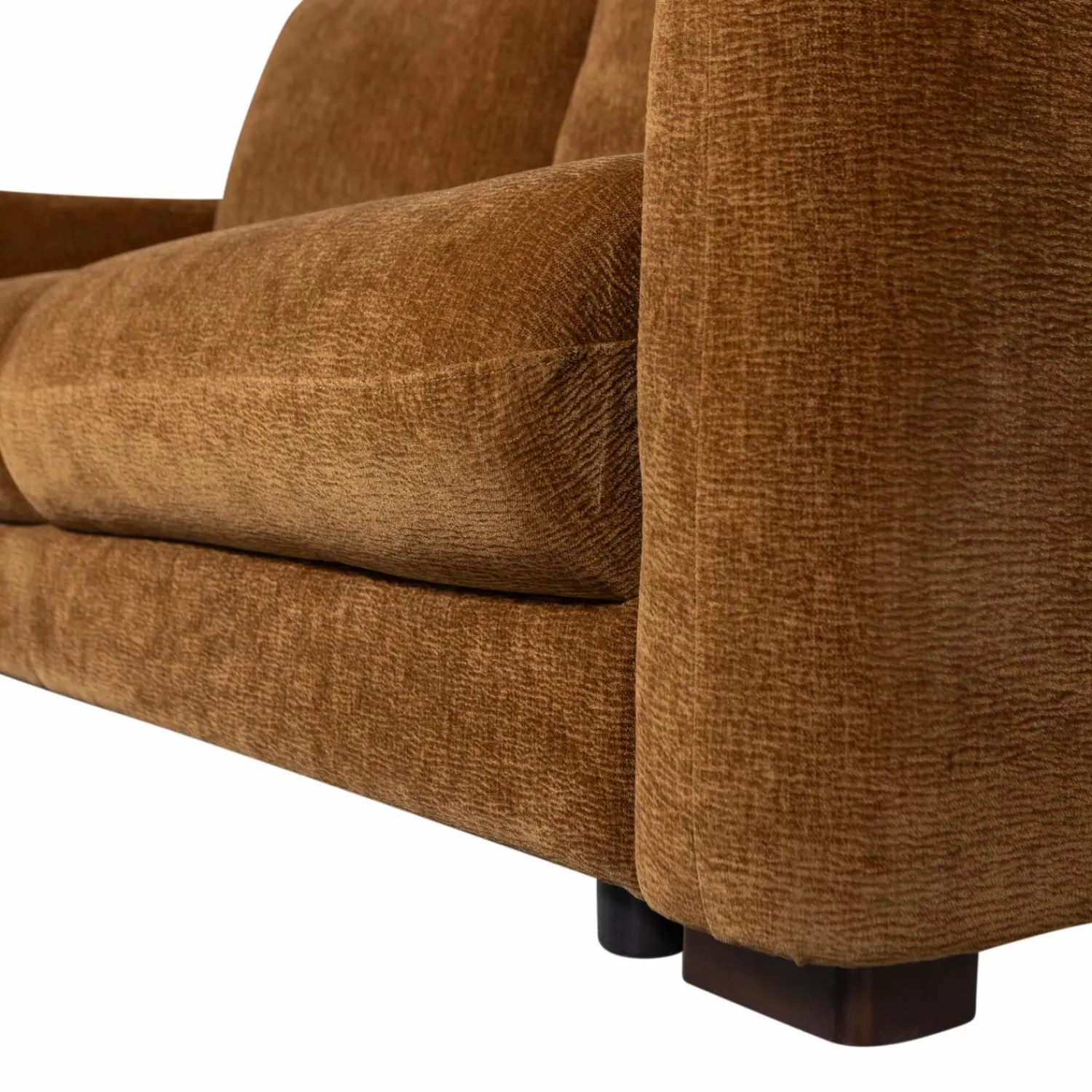 New WOOOD Jonne 3-zits slaapbank chenille Bruin