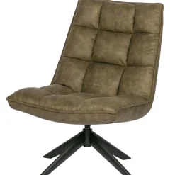 Sale WOOOD Jouke draaifauteuil leerlook Groen