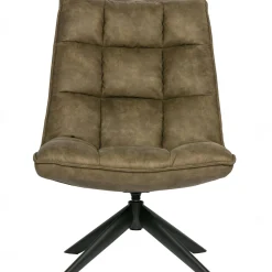 Sale WOOOD Jouke draaifauteuil leerlook Groen