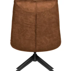 Sale WOOOD Jouke draaifauteuil leerlook Cognac