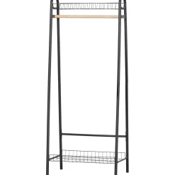 WOOOD Jovi kledingrek metaal zwart