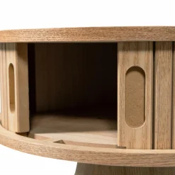 Outlet WOOOD Karri nachtkastje rond hout naturel
