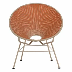 Sale WOOOD Kazoun tuin loungestoel wicker Oranje