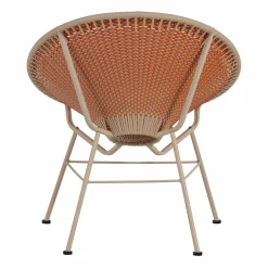 Sale WOOOD Kazoun tuin loungestoel wicker Oranje