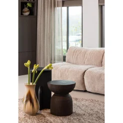 Clearance WOOOD Kioni smalle bijzettafel acacia hout zwart