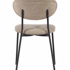 Clearance WOOOD Kjeld eetkamerstoel chenille structuur Naturel