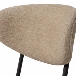 Clearance WOOOD Kjeld eetkamerstoel chenille structuur Naturel